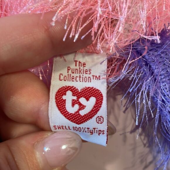 2003 Ty Punkies Collection Swoosh the Pink, White & Purple Horse Excellent Used… - Picture 7 of 8